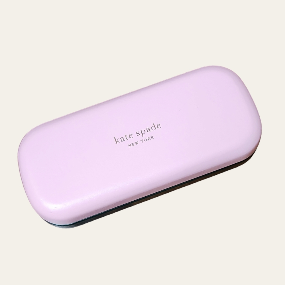 Kate Spade Pink Green Hardshell Sunglasses Case - Picture 2 of 6